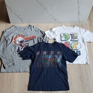 The Children's Place Long Sleeve Tees - Gray, White, and Navy